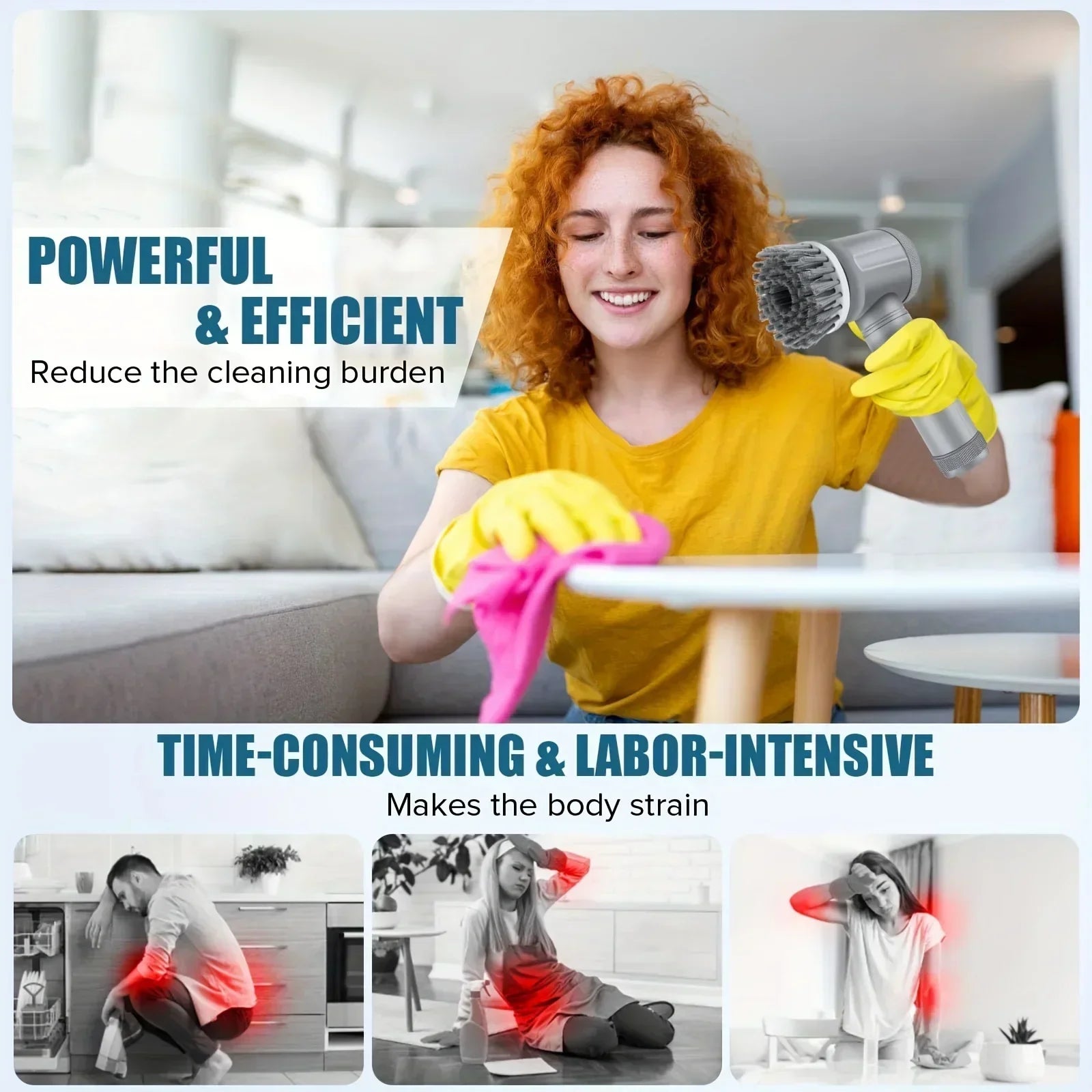 Smart Electric Cleaning Brush — Cleaning power at the touch of a button